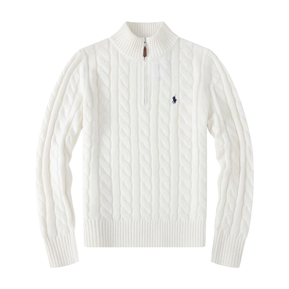 Polo Ralph Lauren Ralph Lauren Cable Knit Half-Zip Sweater Cream Cream - 1