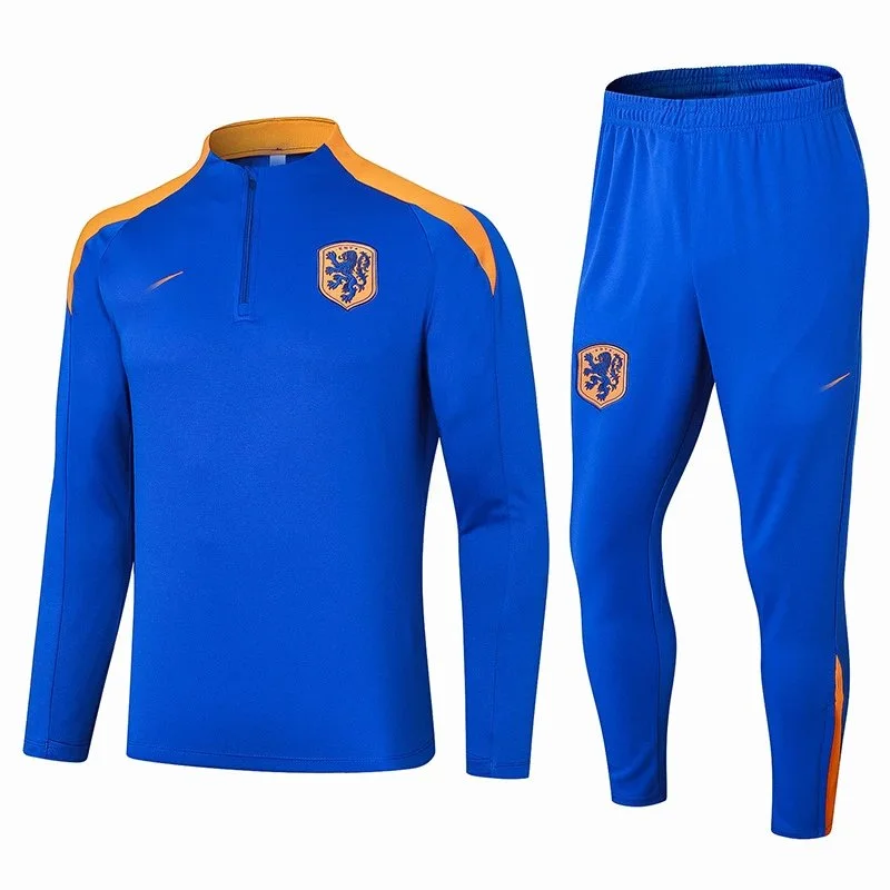 Nike Nike Netherlands Training Set Royal Blue/Orange Tracksuit Blue - 1