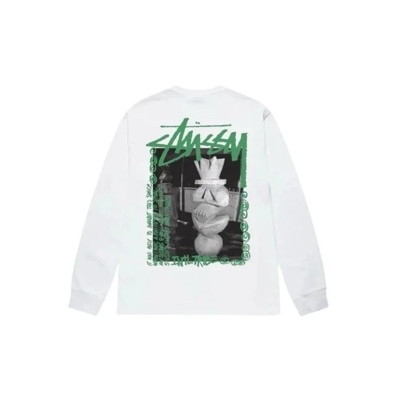 Stussy Stussy White 'The Tree' Long Sleeve T-Shirt White - 1