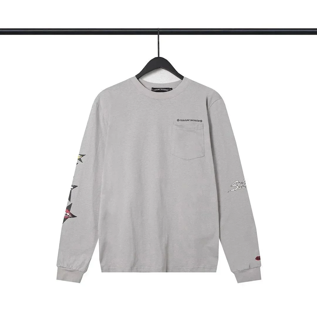 Chrome Hearts Chrome Hearts CH Cross Grey Long Sleeve T-Shirt Grey - 1