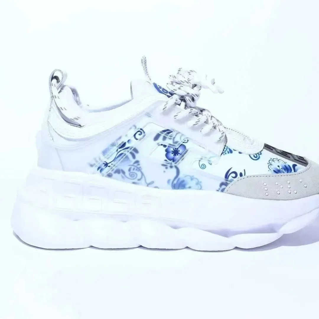 Dior Dior B23 White/Blue Floral Sneaker White