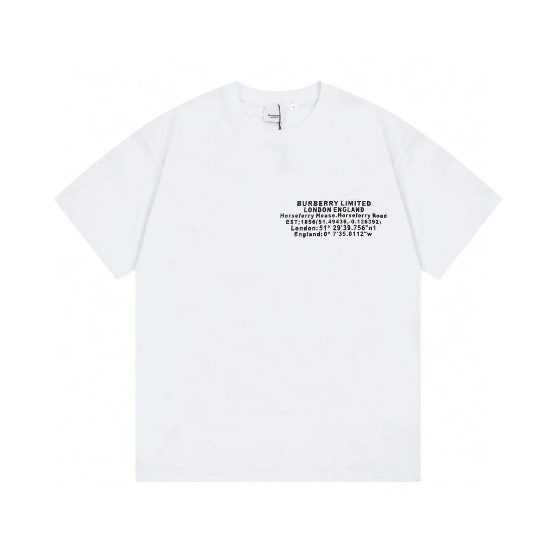Burberry Burberry White Text Print T-Shirt White - 1