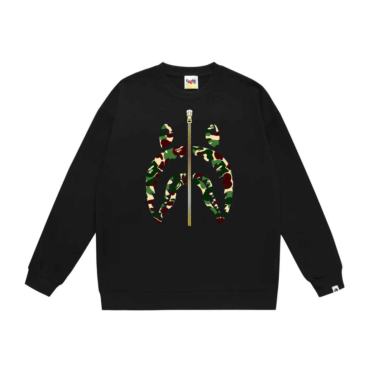 A Bathing Ape A Bathing Ape BAPE STA Camo Zip Black Sweatshirt Black