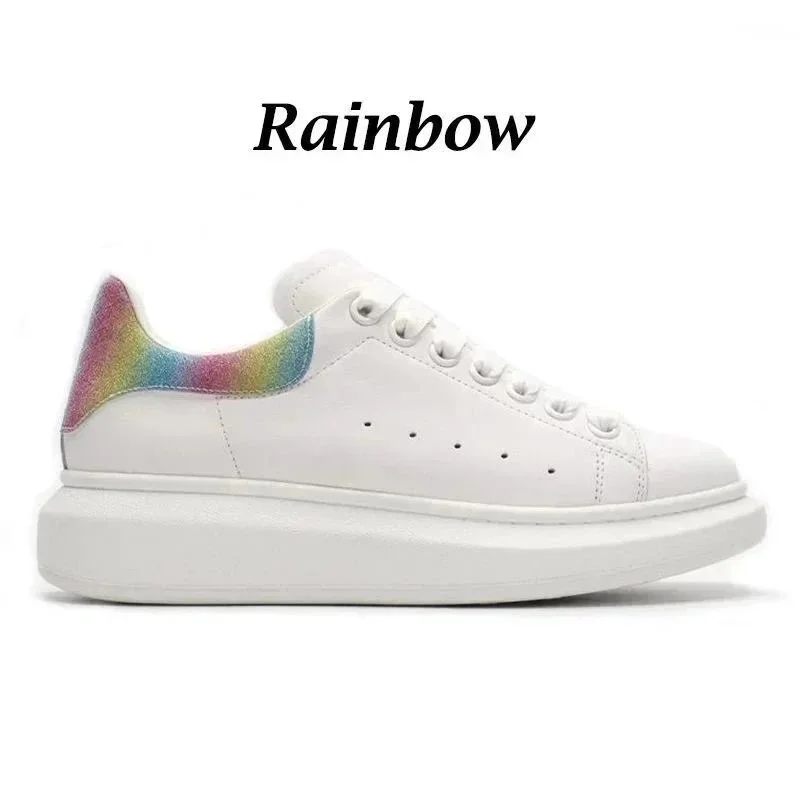 Alexander McQueen Alexander McQueen McQueen Oversized Rainbow Sneakers White