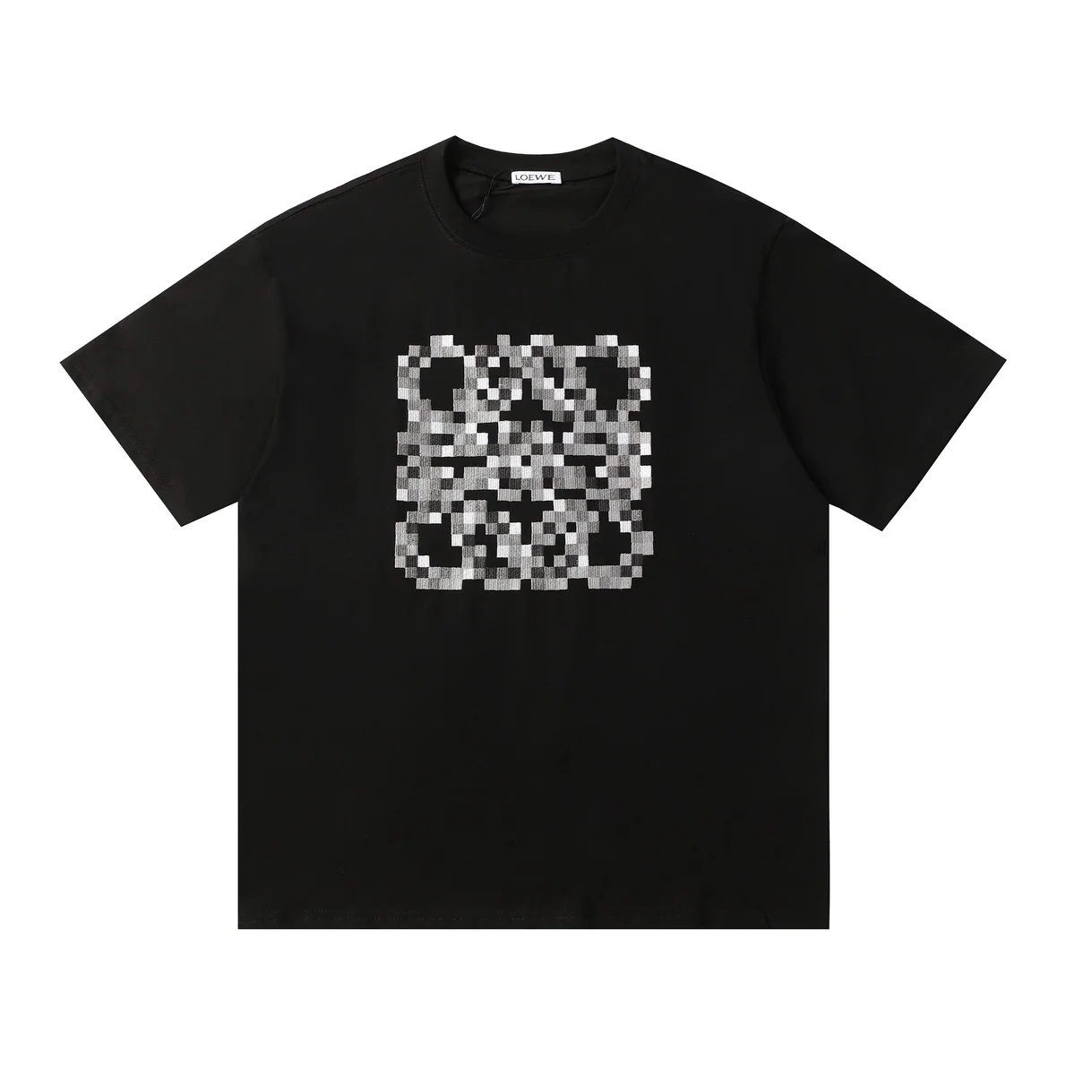 Loewe Loewe Anagram Pixel Logo Black T-Shirt Black