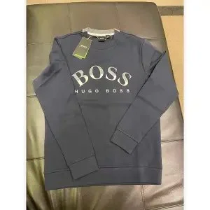Hugo Boss BOSS HUGO BOSS Navy Logo Sweatshirt Navy - 1