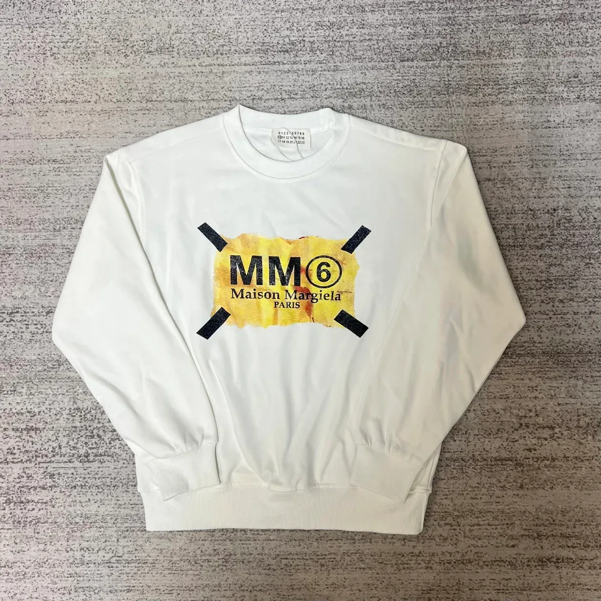 Maison Margiela Maison Margiela MM6 White Logo Sweatshirt White - 1