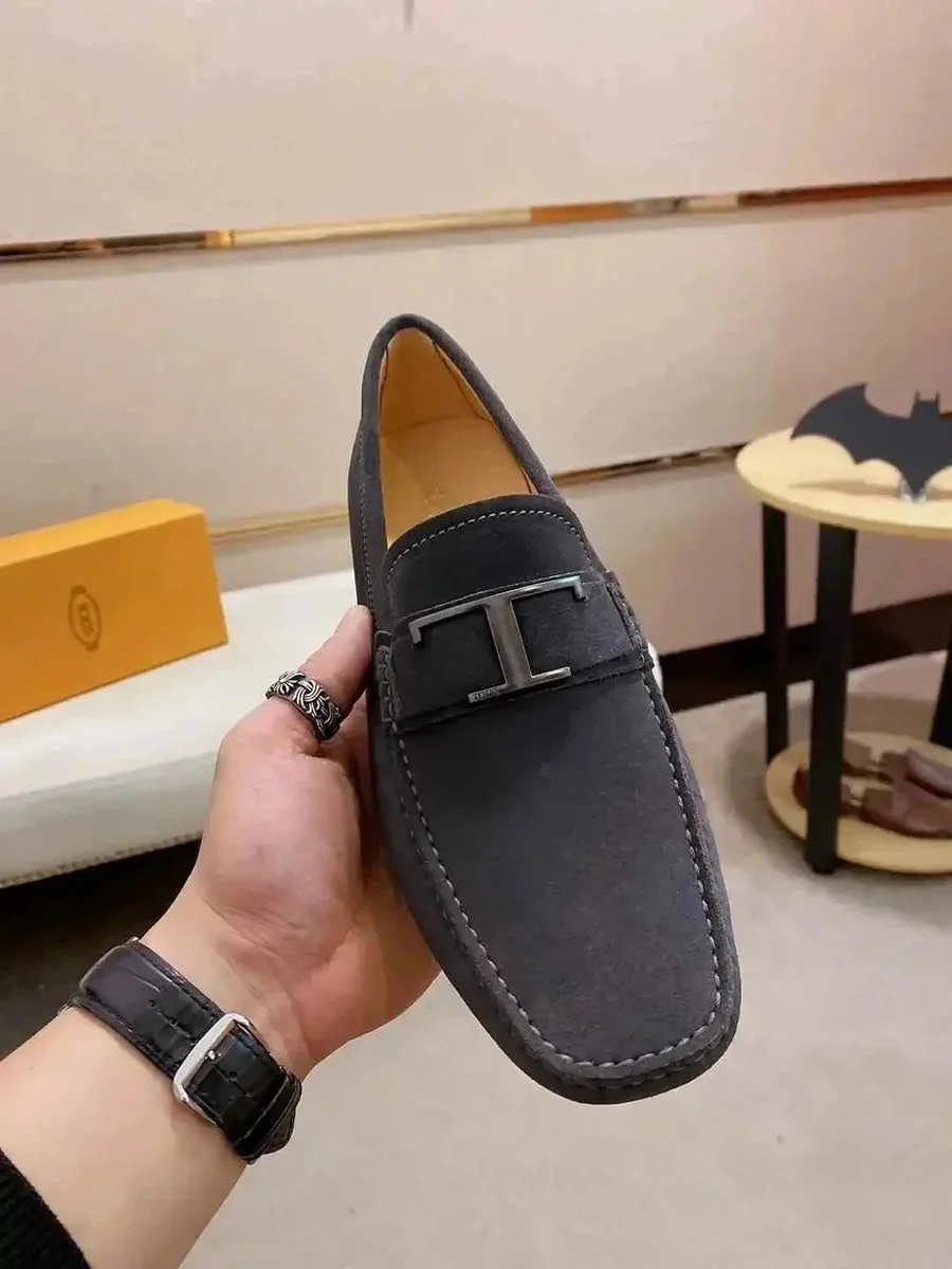 Tom Ford Tom Ford Charcoal T-Logo Loafer Grey
