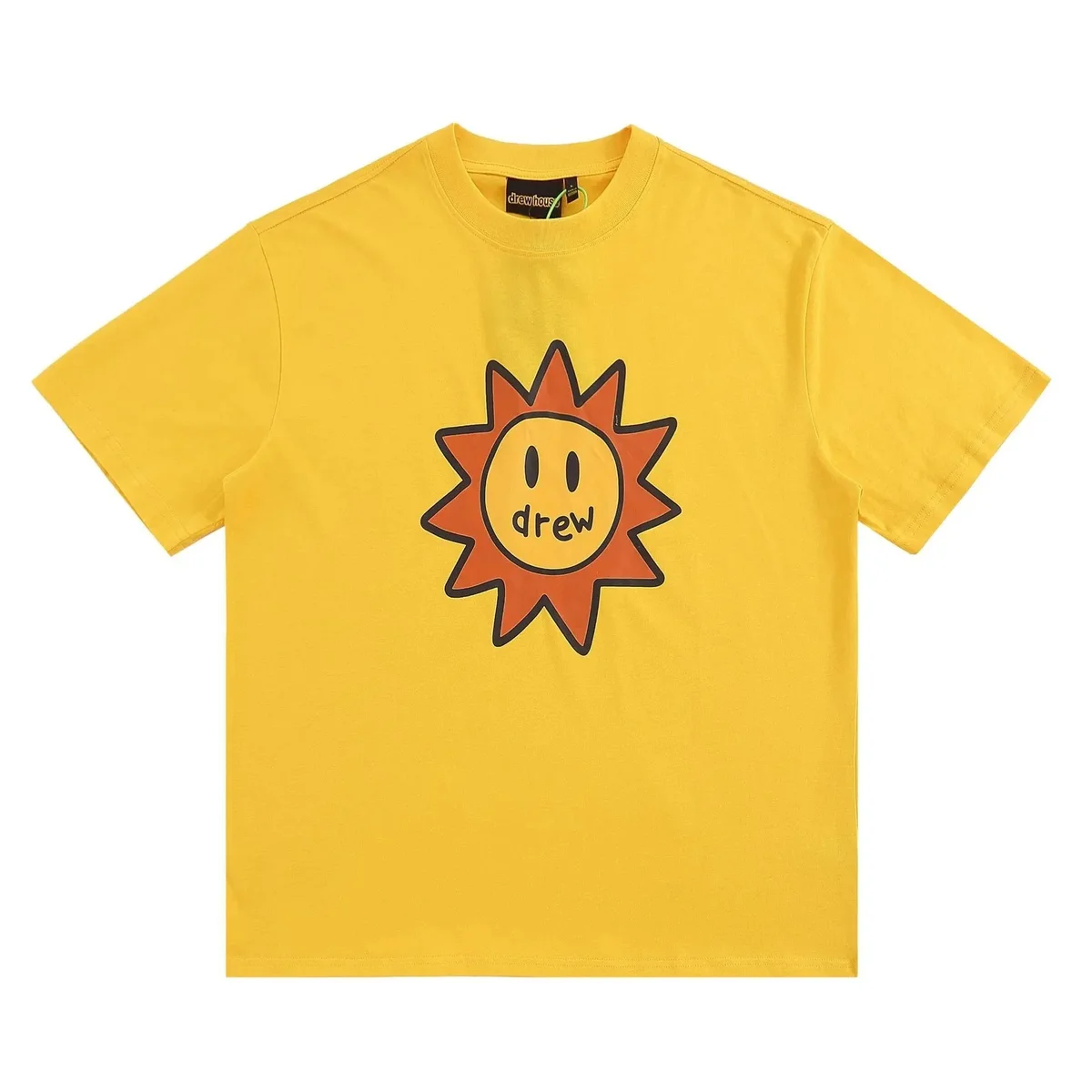 Drew House Drew House Sun Print Yellow T-Shirt Yellow - 1
