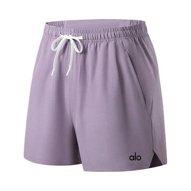 Alo Yoga Alo Solid Lilac Shorts Purple - 1