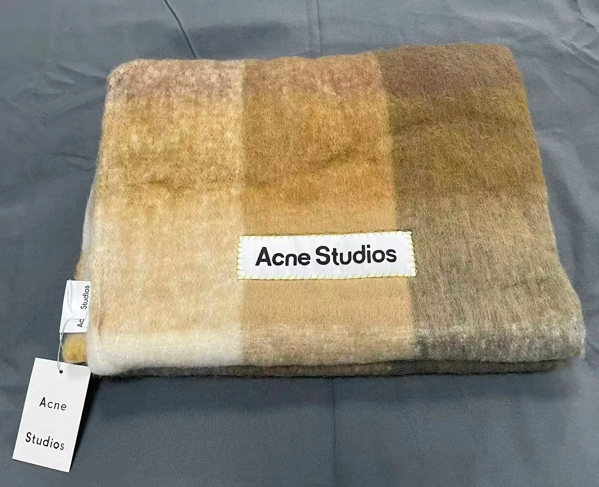 Acne Studios Acne Studios Beige/Brown Check Scarf Beige