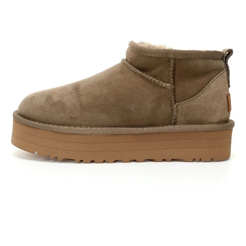 UGG UGG Classic Short mini短靴厚底羚羊棕跟高3cm Brown