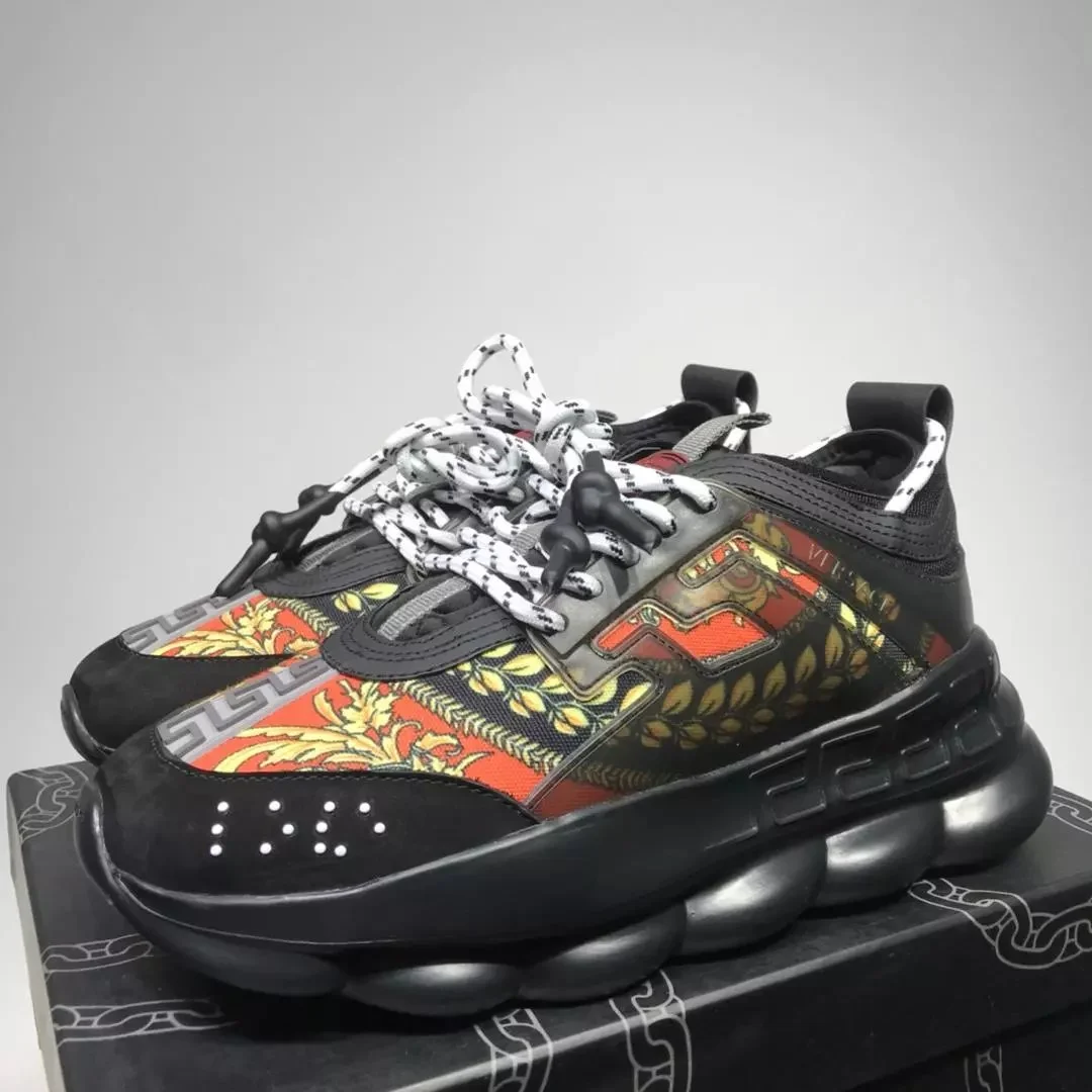 Versace Versace Baroque Print Black Sneakers Black