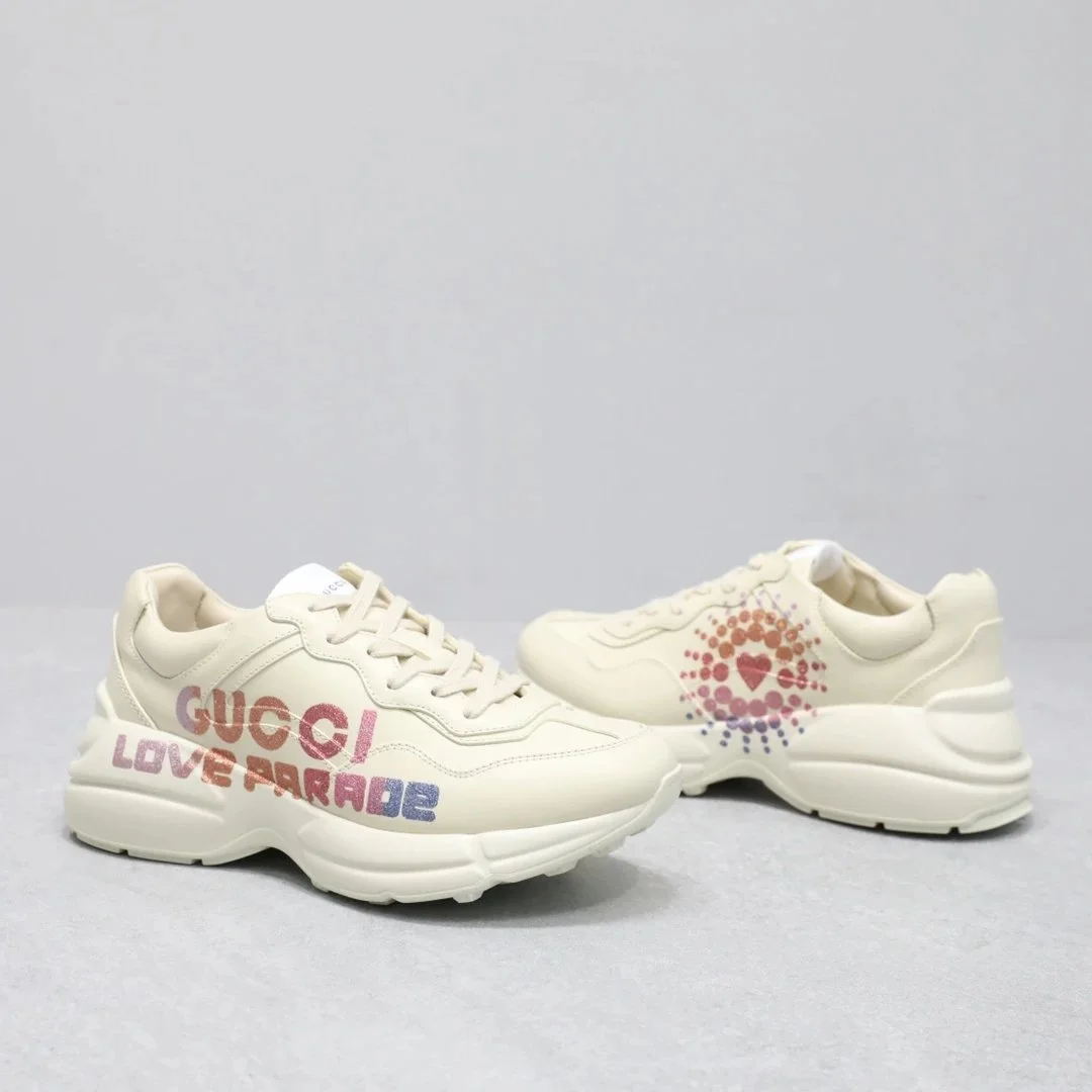 Gucci Gucci Love Parade Cream Sneakers Cream