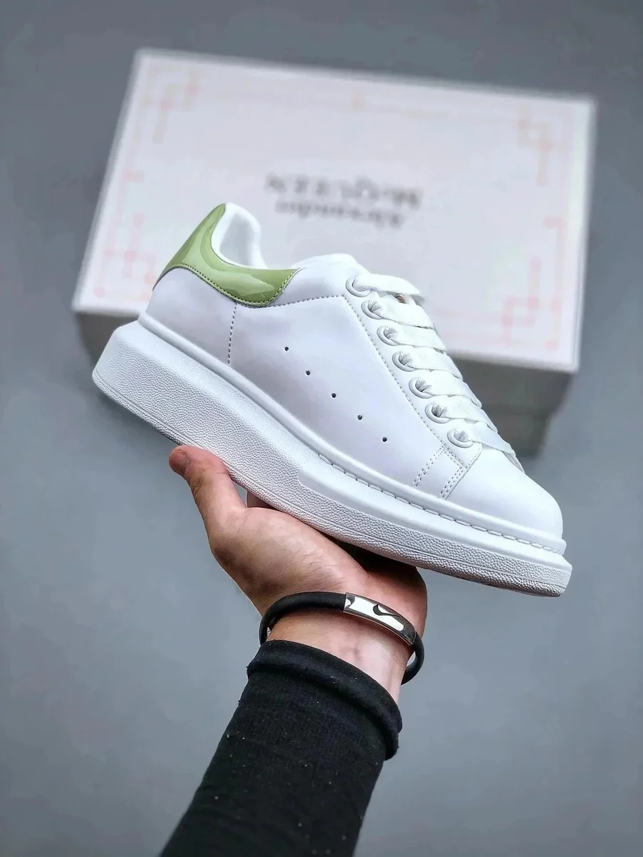 Alexander McQueen Alexander McQueen Oversized White & Green Sneakers White - 1