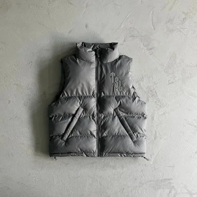 Other Unisex Grey TSL Puffer Vest Grey - 1