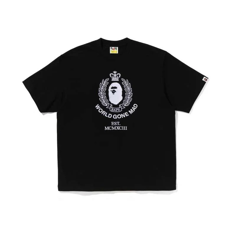 A Bathing Ape BAPE World Gone Mad Black T-Shirt Black - 1