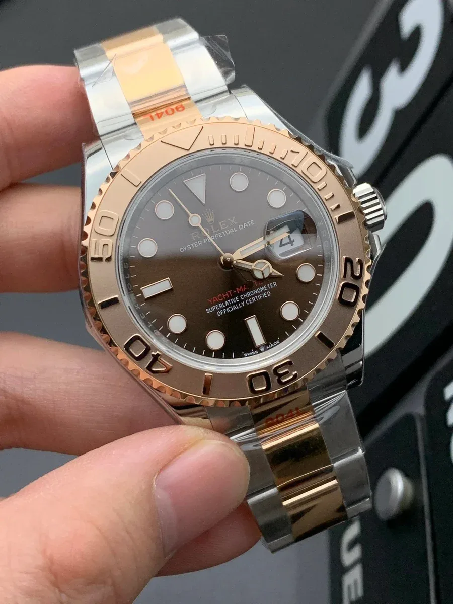 Rolex Rolex Yacht-Master Two-Tone Brown Dial Watch Brown