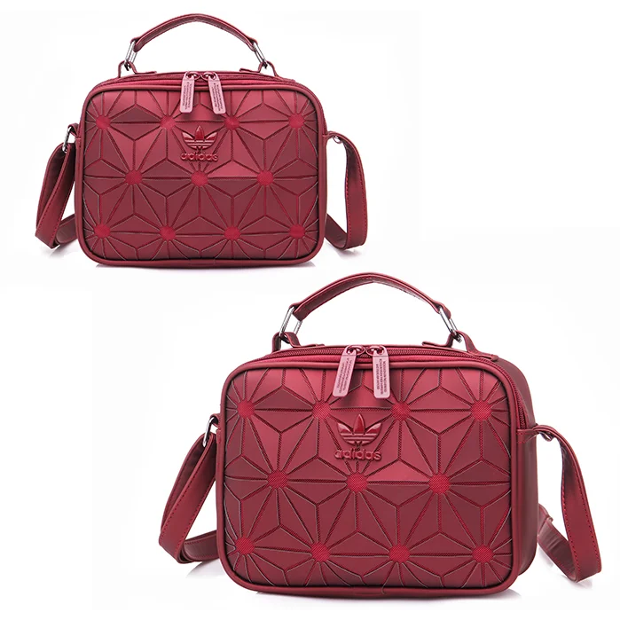 Adidas Adidas Three Stripes Red Geometric Crossbody Bag Red - 1