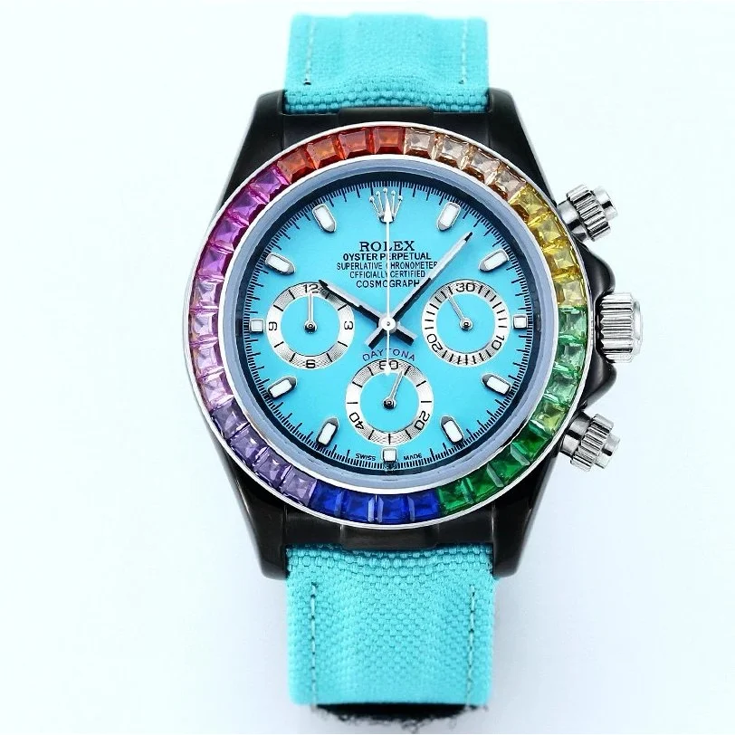 Rolex Rolex Daytona Rainbow Blue Chronograph Watch Blue - 1