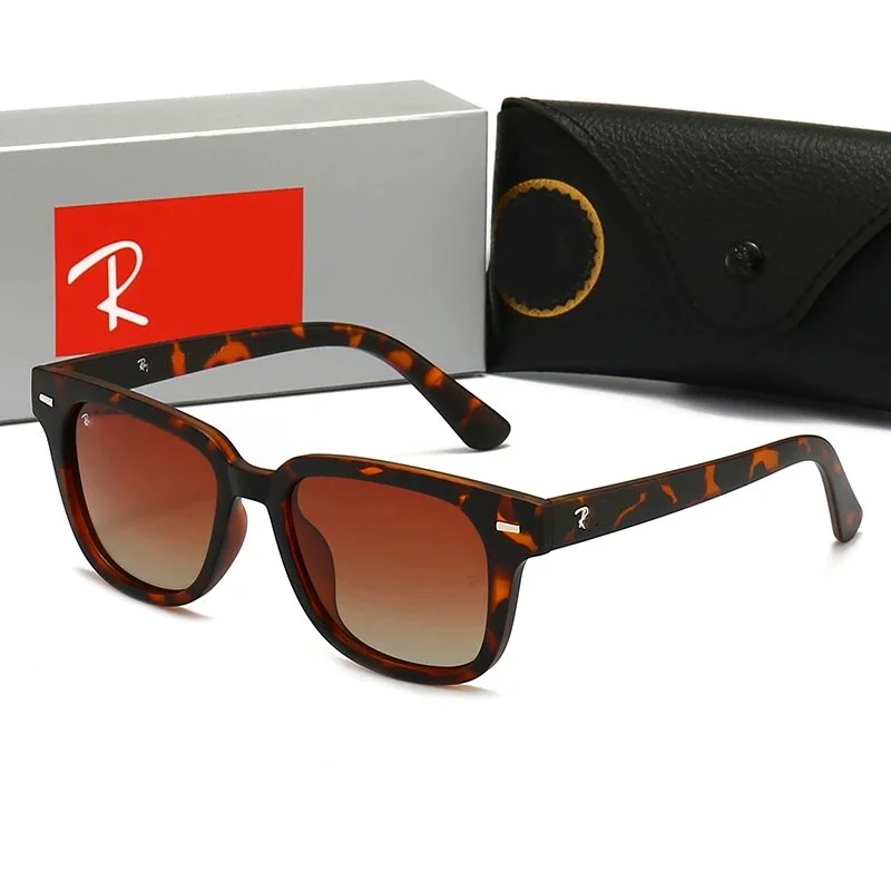 Other Unisex Tortoise Shell Gradient Sunglasses Brown - 1