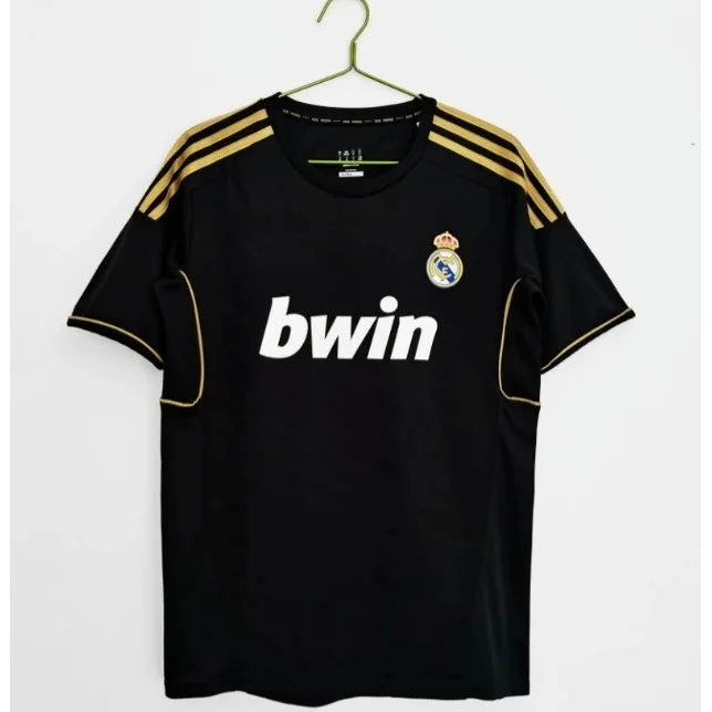 Adidas Adidas Real Madrid 11-12 Away Jersey Black Gold Top Black - 1