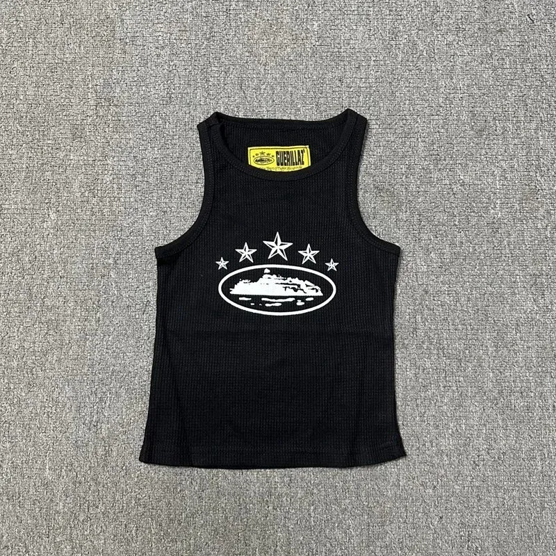 Trapstar Trapstar Black Tank Top with Star & Boat Print Black - 1