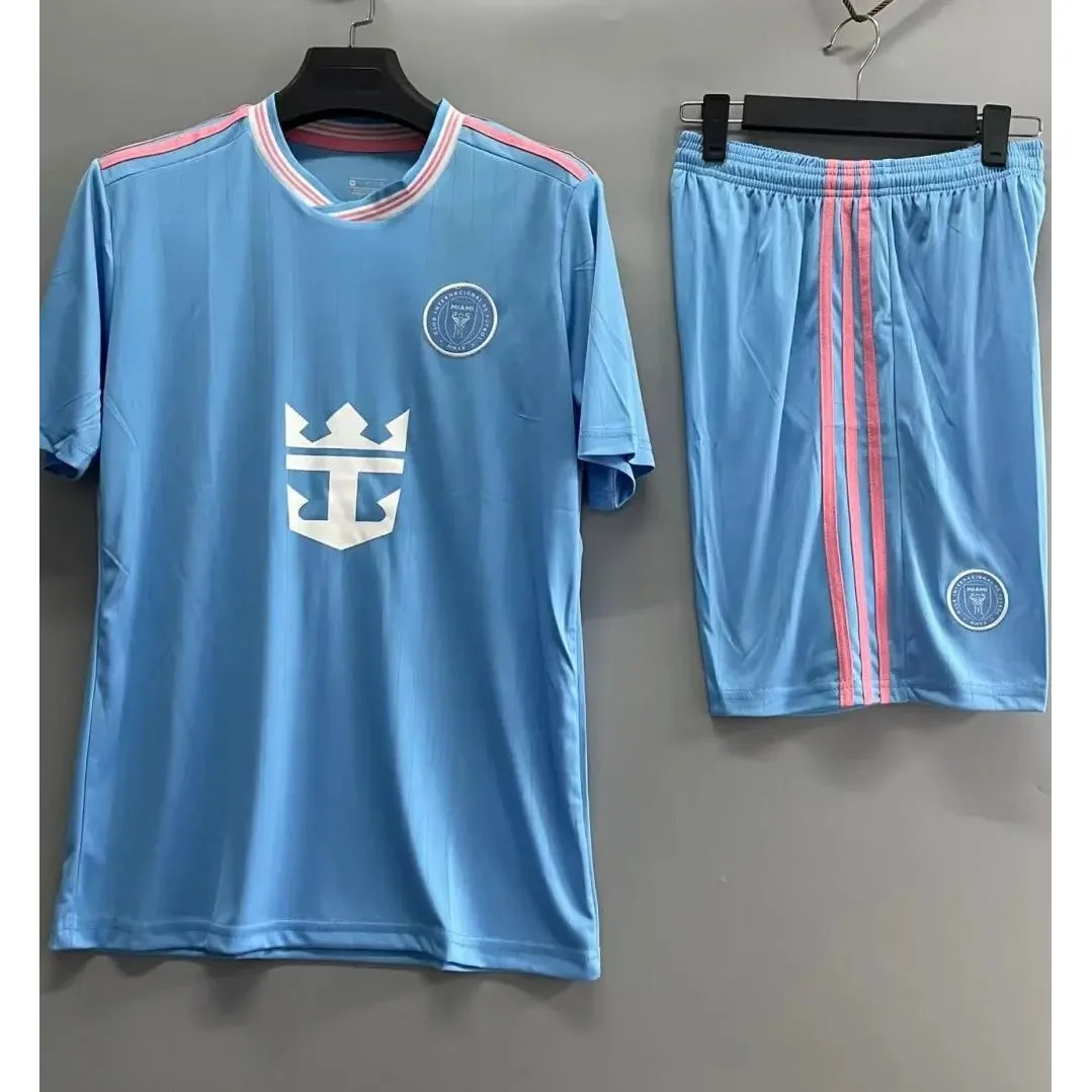 Adidas Adidas Classic Football Miami Two客 Blue Soccer Jersey Set Blue - 1