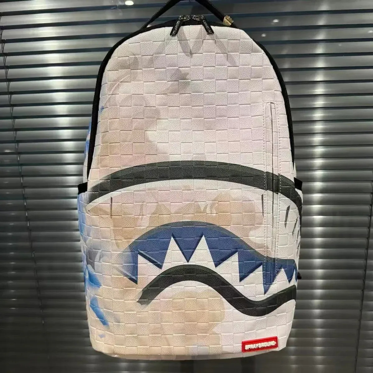 Sprayground Sprayground Shark Backpack White/Blue Bag White - 1