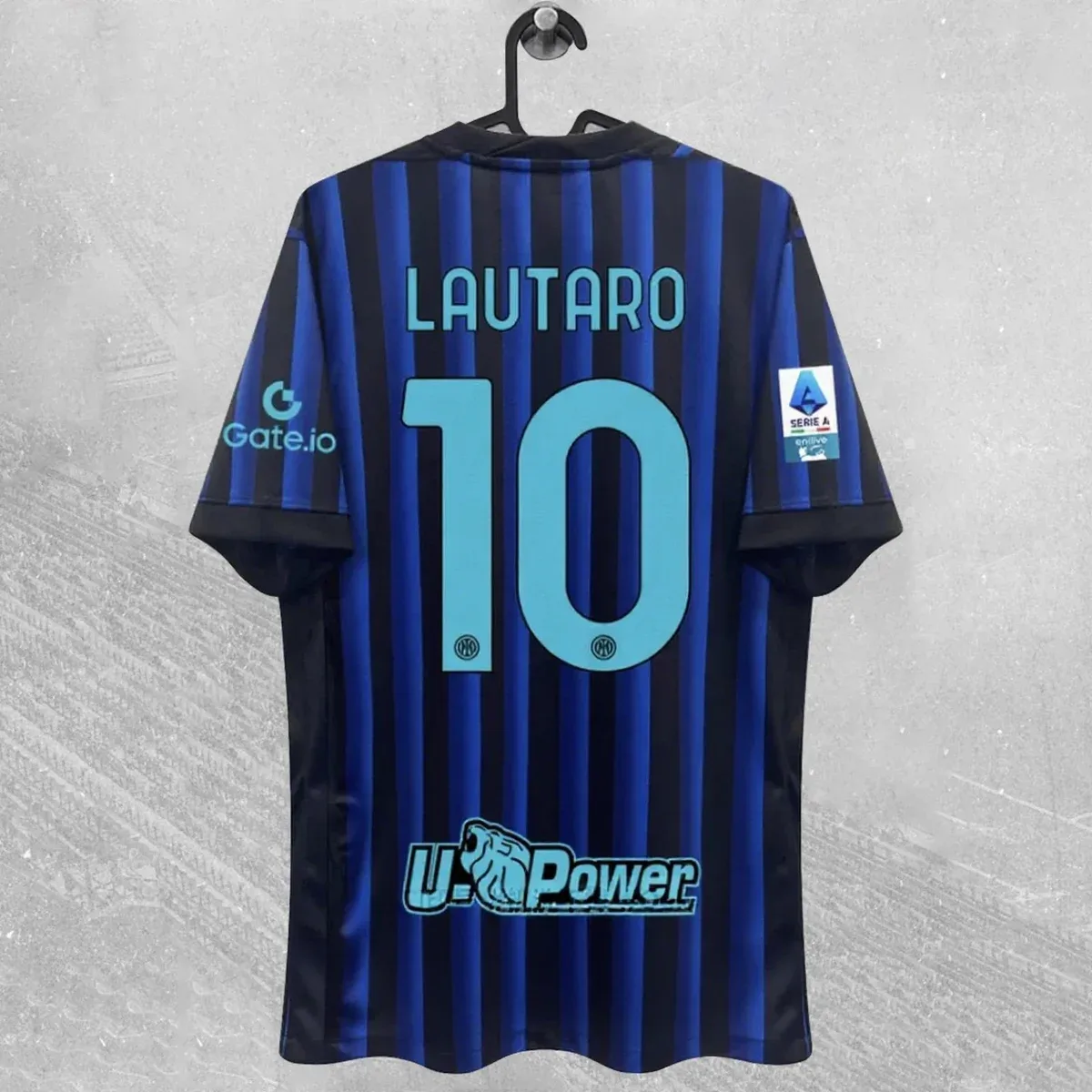Other Inter Milan Lautaro 10 Home Jersey Blue Black Football Shirt Blue - 1