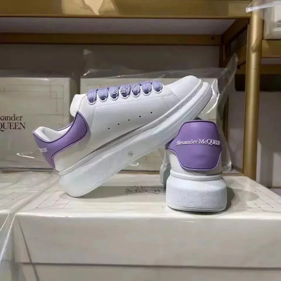 Alexander McQueen Alexander McQueen McQueen White/Purple Sneakers Purple - 1