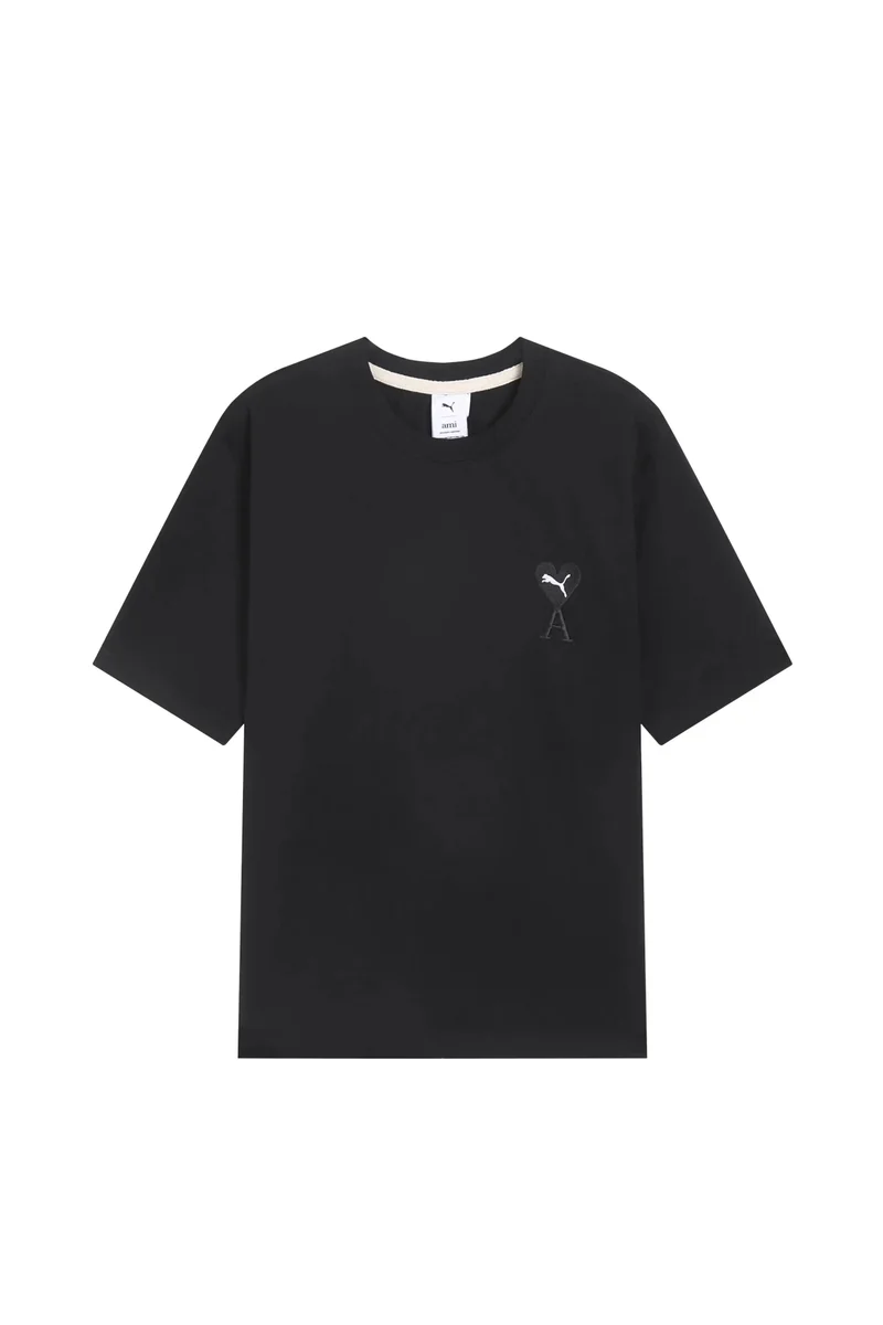 Amiri Amiri AM Heart Black T-Shirt Black - 1