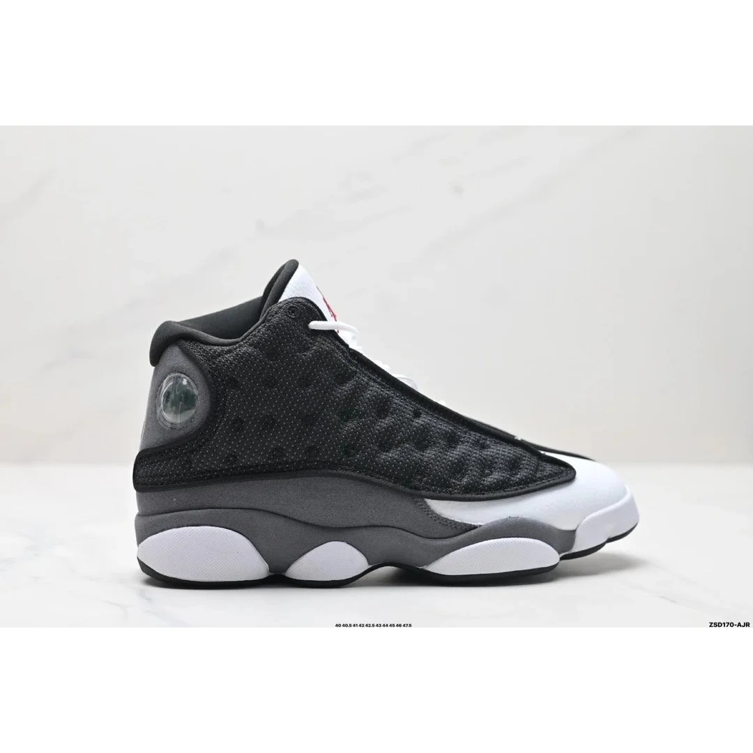 Nike Nike Air Jordan 13 Black/White/Grey Sneakers Black - 1