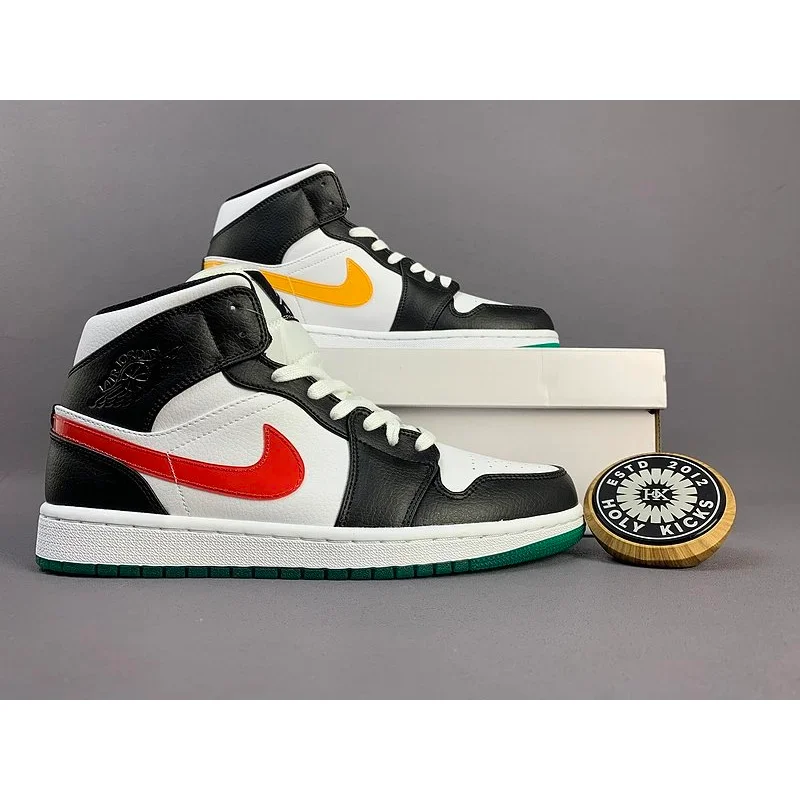 Nike Nike Air Jordan 1 Black/White Red Green Sneakers Black - 1