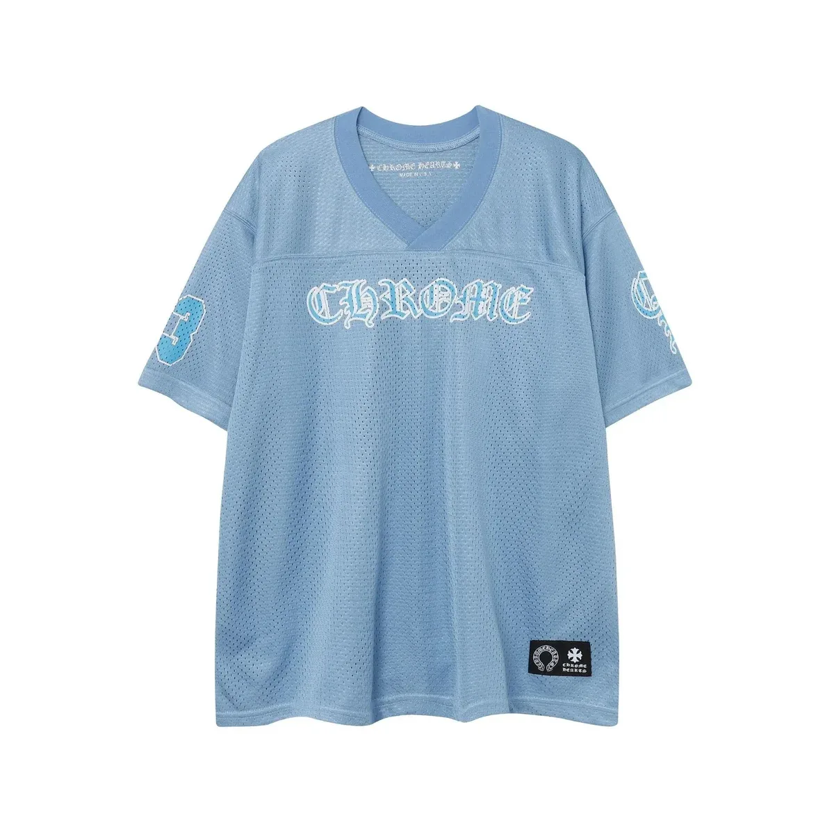 Chrome Hearts Chrome Hearts CHROME Blue Mesh T-Shirt Blue - 1