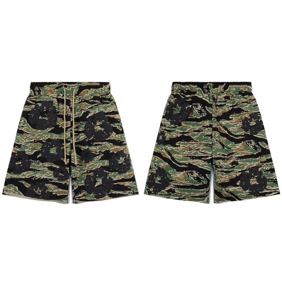 Maison Mihara Yasuhiro Mihara Yasuhiro Camouflage Green Shorts Green - 1