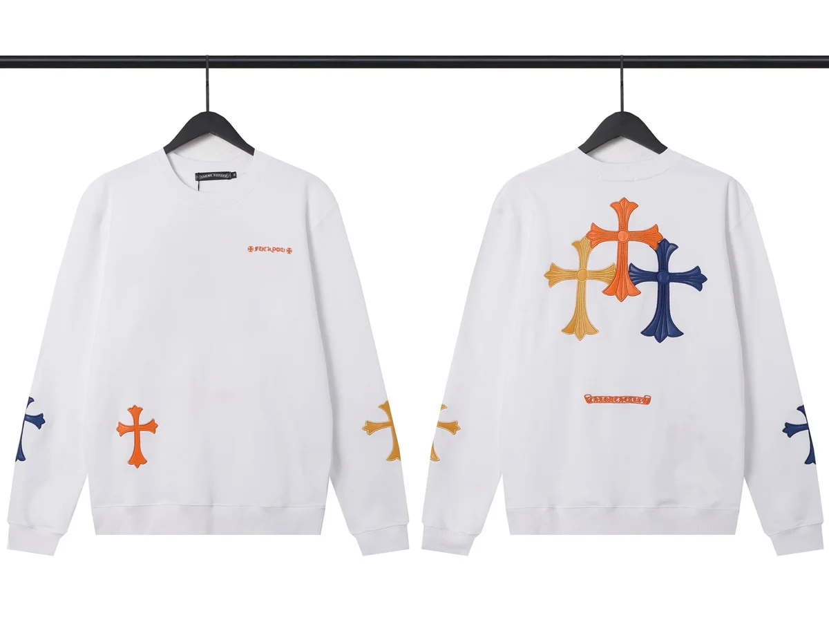 Chrome Hearts Chrome Hearts CH Cross White Crewneck Sweatshirt White - 1