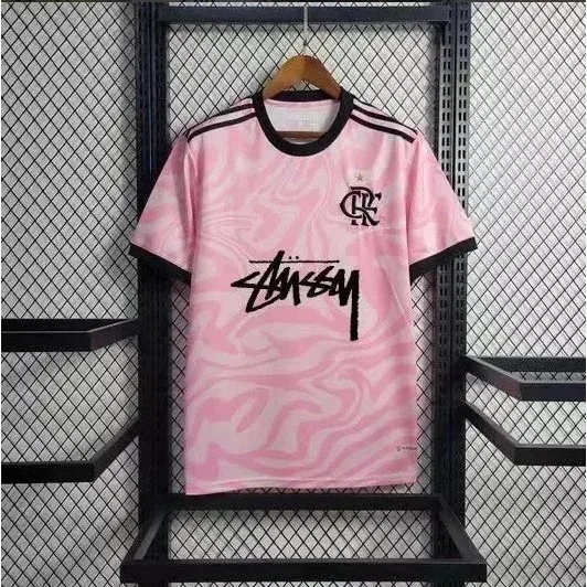 Stussy Stussy Pink Camo Jersey T-Shirt Pink - 1