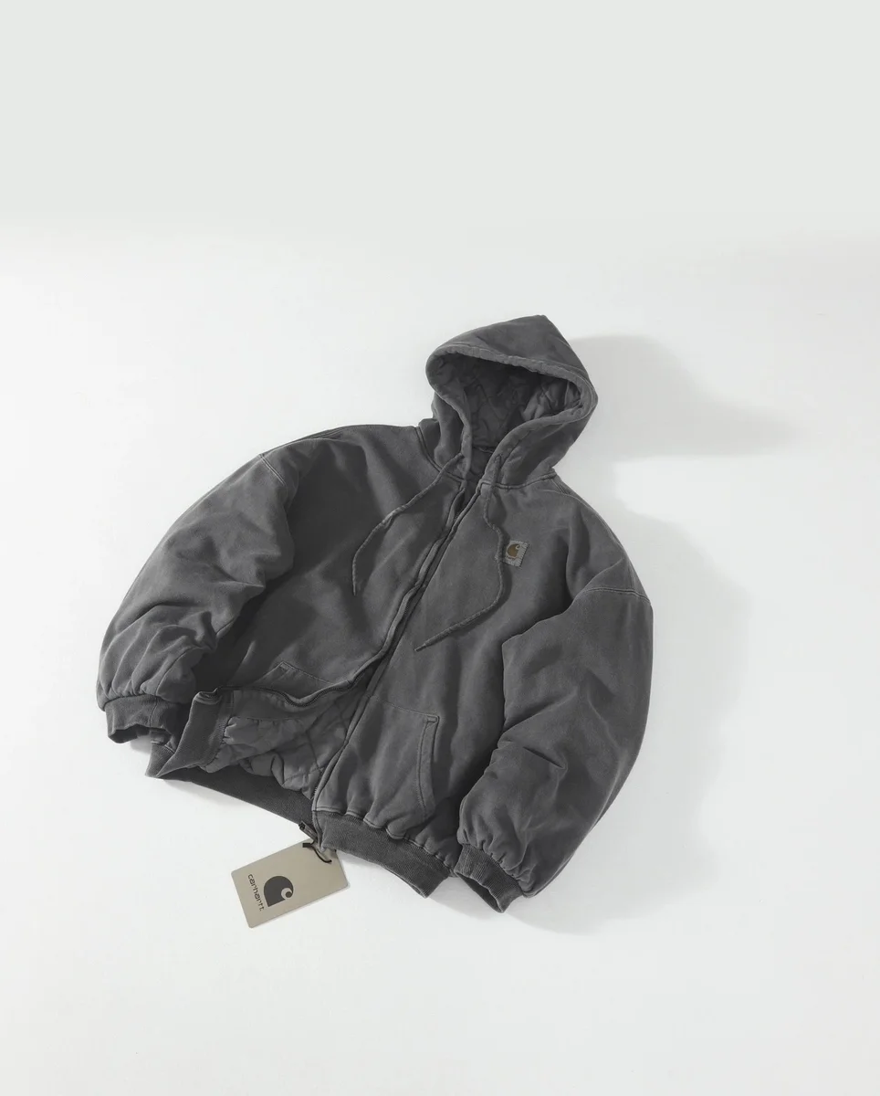 Carhartt WIP Carhartt WIP Detroit Grey Zip-Up Hoodie Grey - 1