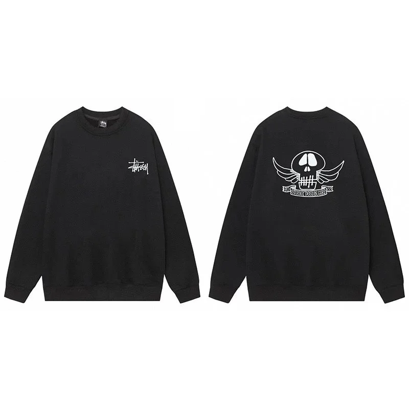 Stussy Stussy Stüssy Bear Black Crewneck Sweatshirt Black - 1
