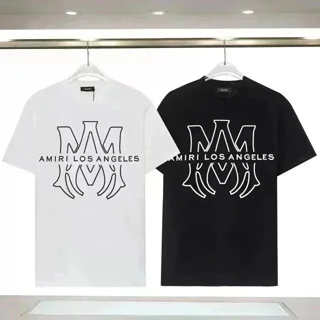 Amiri Amiri Los Angeles AMRI T-Shirt White/Black White - 1