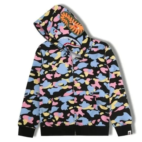 A Bathing Ape A Bathing Ape BAPE STA Camo Zip-Up Hoodie Multicolor - 1