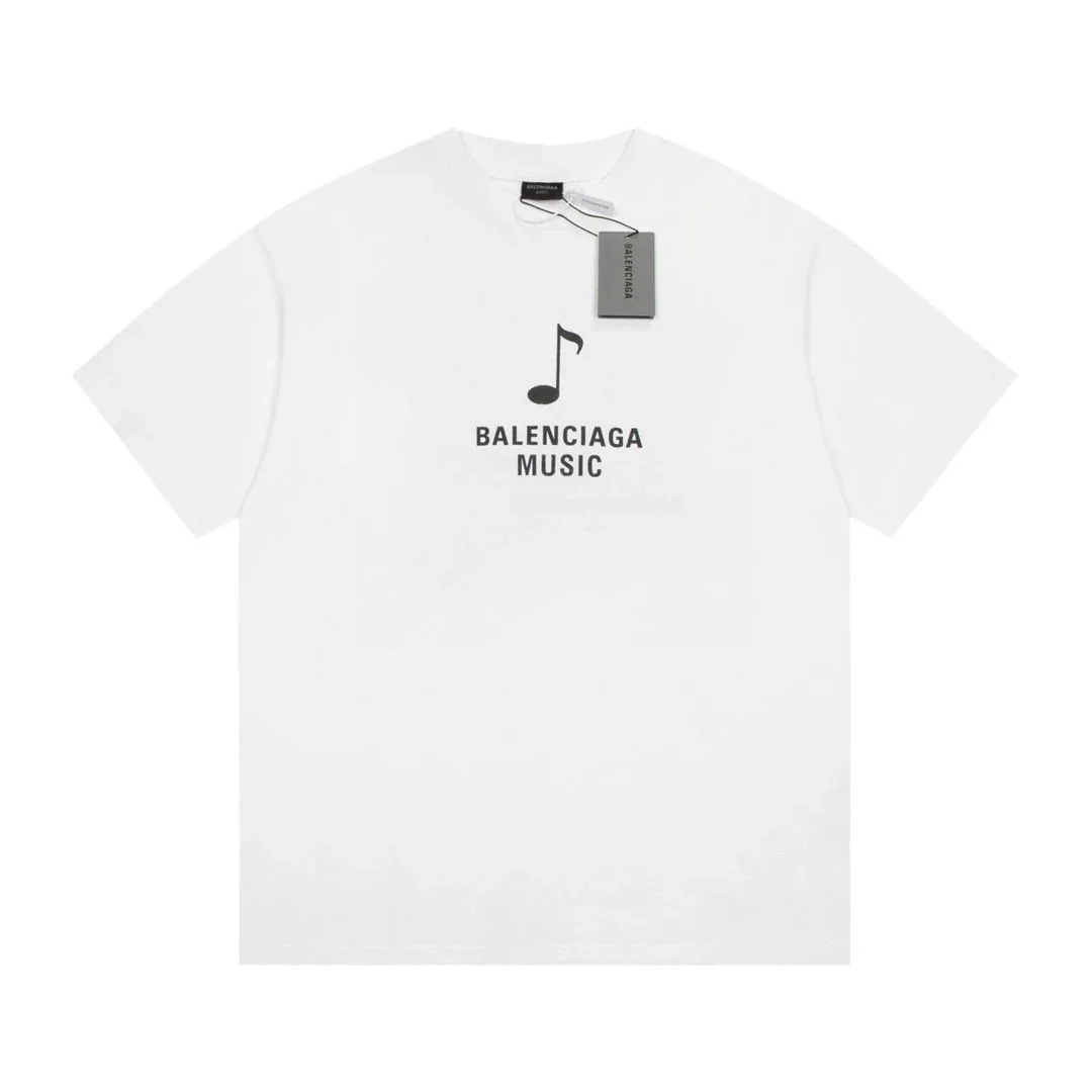Balenciaga Balenciaga BALENCIAGA MUSIC White T-Shirt White - 1
