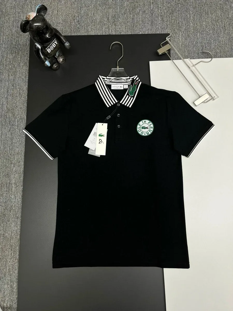 Lacoste Lacoste Golf Collection Black Polo Shirt Black - 1