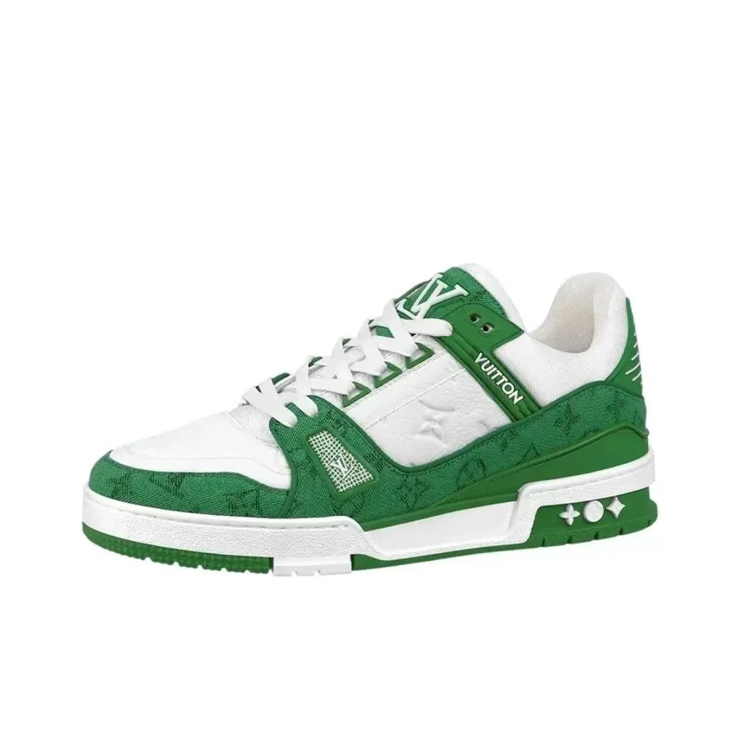 Louis Vuitton Louis Vuitton LV Trainer Green/White Sneakers Green