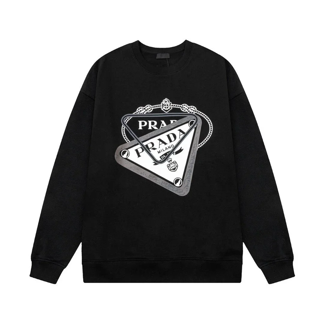 Prada Prada Triangle Logo JAY11 Black Sweatshirt Black