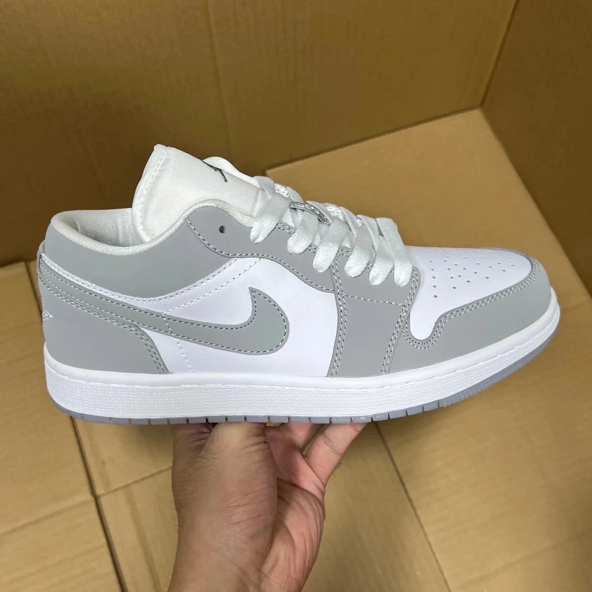 Nike Nike Dunk Low Sail/Grey Sneakers White