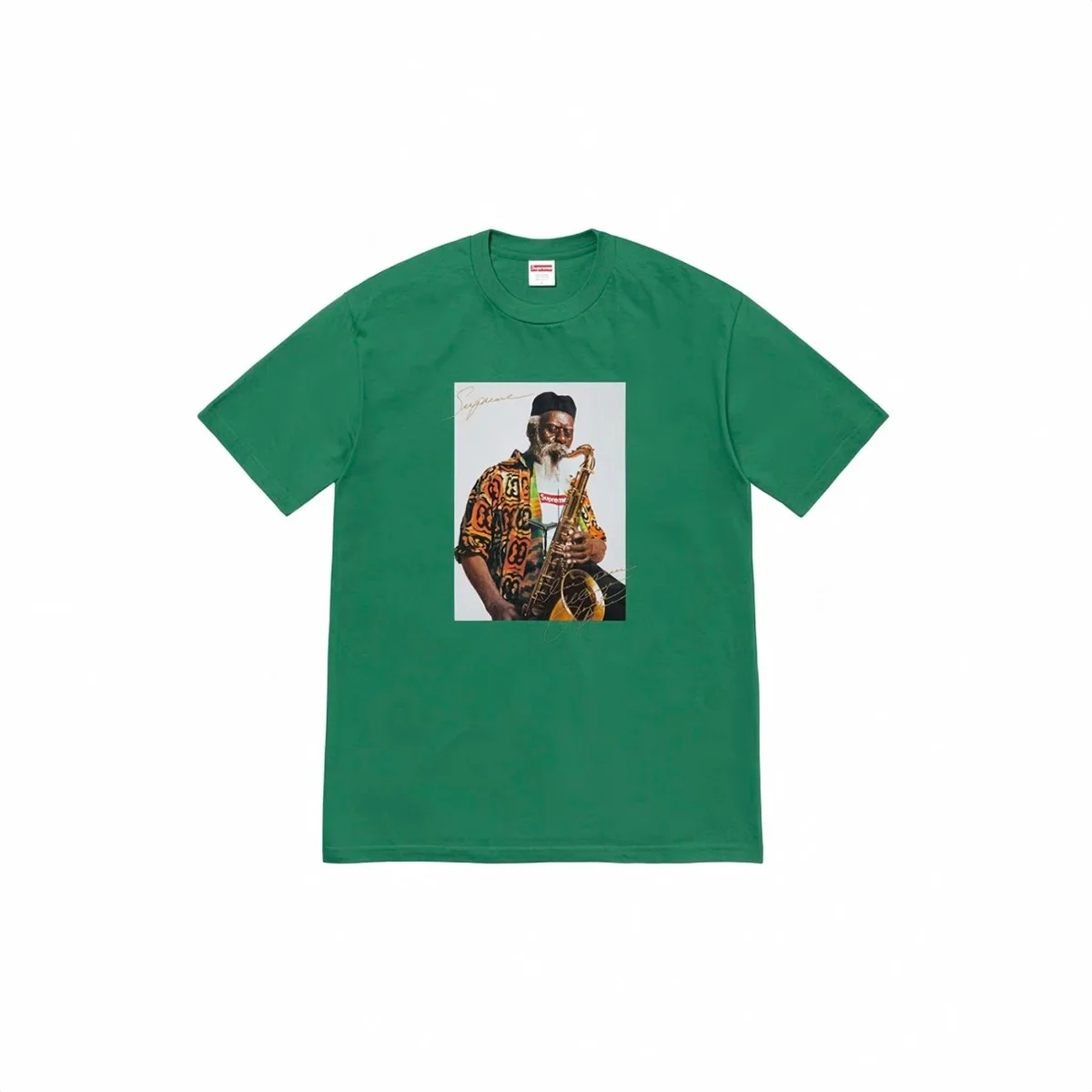 Supreme Supreme Green Jazz Saxophone T-Shirt Green - 1
