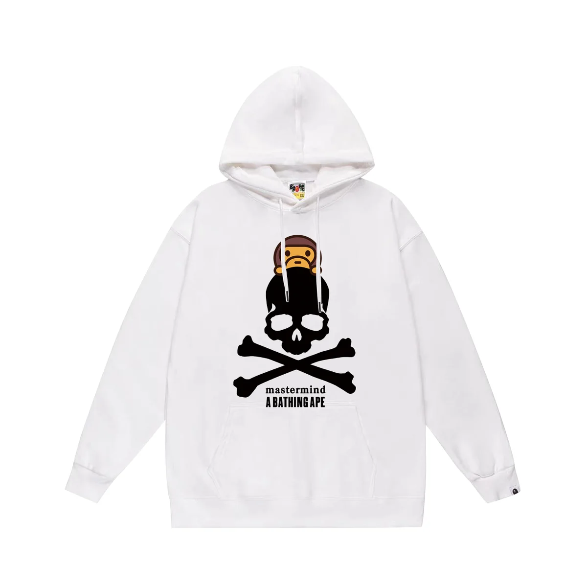 A Bathing Ape A Bathing Ape BAPE STA Skull Hoodie White White - 1