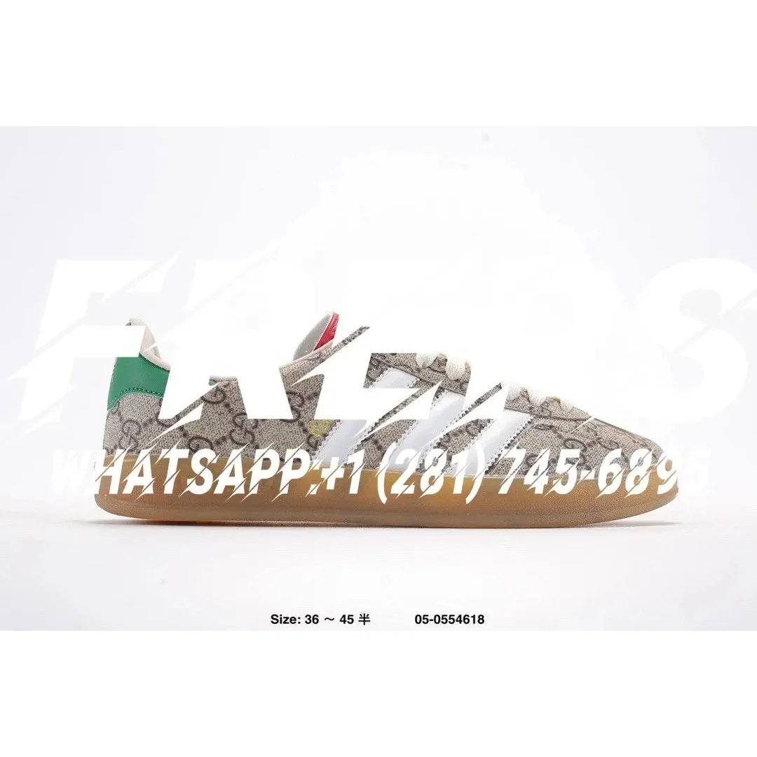 Gucci Gucci GG Supreme Green & Beige Sneakers Beige - 1